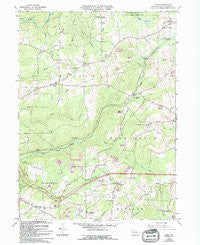 Hazen Pennsylvania Historical topographic map, 1:24000 scale, 7.5 X 7.5 Minute, Year 1966