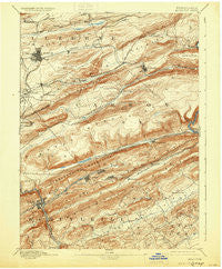 Hazleton Pennsylvania Historical topographic map, 1:62500 scale, 15 X 15 Minute, Year 1893
