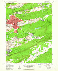 Hazleton Pennsylvania Historical topographic map, 1:24000 scale, 7.5 X 7.5 Minute, Year 1947