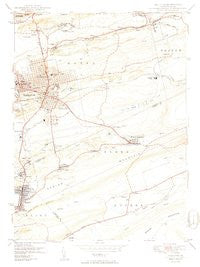 Hazleton Pennsylvania Historical topographic map, 1:24000 scale, 7.5 X 7.5 Minute, Year 1950