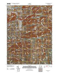 Hellertown Pennsylvania Historical topographic map, 1:24000 scale, 7.5 X 7.5 Minute, Year 2010