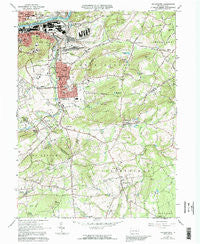 Hellertown Pennsylvania Historical topographic map, 1:24000 scale, 7.5 X 7.5 Minute, Year 1965