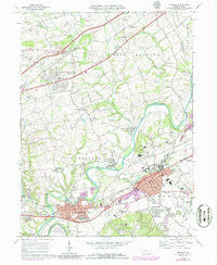 Hershey Pennsylvania Historical topographic map, 1:24000 scale, 7.5 X 7.5 Minute, Year 1969