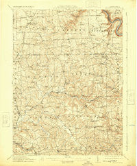 Hilliards Pennsylvania Historical topographic map, 1:62500 scale, 15 X 15 Minute, Year 1912