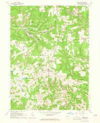 Hilliards Pennsylvania Historical topographic map, 1:24000 scale, 7.5 X 7.5 Minute, Year 1963