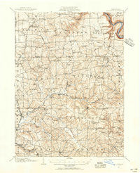 Hilliards Pennsylvania Historical topographic map, 1:62500 scale, 15 X 15 Minute, Year 1910
