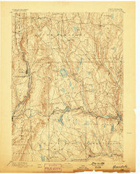 Honesdale Pennsylvania Historical topographic map, 1:62500 scale, 15 X 15 Minute, Year 1892