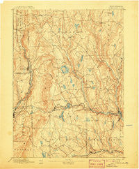 Honesdale Pennsylvania Historical topographic map, 1:62500 scale, 15 X 15 Minute, Year 1892