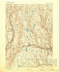 Honesdale Pennsylvania Historical topographic map, 1:62500 scale, 15 X 15 Minute, Year 1892