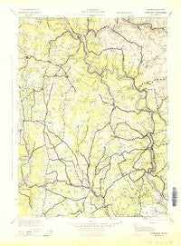Honesdale Pennsylvania Historical topographic map, 1:125000 scale, 30 X 30 Minute, Year 1943