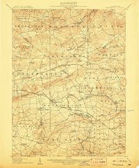 Honeybrook Pennsylvania Historical topographic map, 1:62500 scale, 15 X 15 Minute, Year 1907