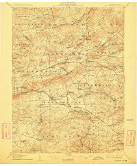 Honeybrook Pennsylvania Historical topographic map, 1:62500 scale, 15 X 15 Minute, Year 1907