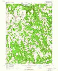 Hookstown Pennsylvania Historical topographic map, 1:24000 scale, 7.5 X 7.5 Minute, Year 1954