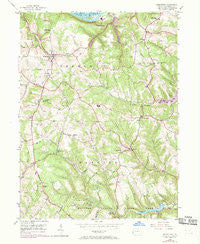 Hookstown Pennsylvania Historical topographic map, 1:24000 scale, 7.5 X 7.5 Minute, Year 1954