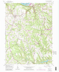 Hookstown Pennsylvania Historical topographic map, 1:24000 scale, 7.5 X 7.5 Minute, Year 1954