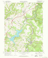 Hooversville Pennsylvania Historical topographic map, 1:24000 scale, 7.5 X 7.5 Minute, Year 1971
