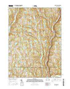 Hop Bottom Pennsylvania Current topographic map, 1:24000 scale, 7.5 X 7.5 Minute, Year 2016