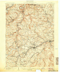Houtzdale Pennsylvania Historical topographic map, 1:62500 scale, 15 X 15 Minute, Year 1905