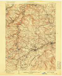 Houtzdale Pennsylvania Historical topographic map, 1:62500 scale, 15 X 15 Minute, Year 1905