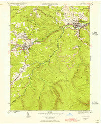 Houtzdale Pennsylvania Historical topographic map, 1:24000 scale, 7.5 X 7.5 Minute, Year 1944
