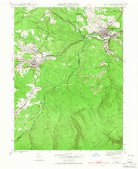 Houtzdale Pennsylvania Historical topographic map, 1:24000 scale, 7.5 X 7.5 Minute, Year 1944