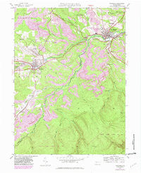 Houtzdale Pennsylvania Historical topographic map, 1:24000 scale, 7.5 X 7.5 Minute, Year 1944