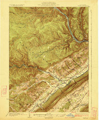Howard Pennsylvania Historical topographic map, 1:62500 scale, 15 X 15 Minute, Year 1923