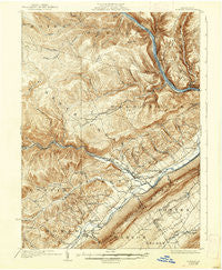 Howard Pennsylvania Historical topographic map, 1:62500 scale, 15 X 15 Minute, Year 1923