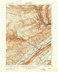 Howard Pennsylvania Historical topographic map, 1:62500 scale, 15 X 15 Minute, Year 1923