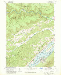 Howard Pennsylvania Historical topographic map, 1:24000 scale, 7.5 X 7.5 Minute, Year 1967