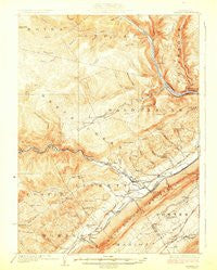 Howard Pennsylvania Historical topographic map, 1:62500 scale, 15 X 15 Minute, Year 1923