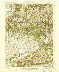 Hughesville Pennsylvania Historical topographic map, 1:62500 scale, 15 X 15 Minute, Year 1935