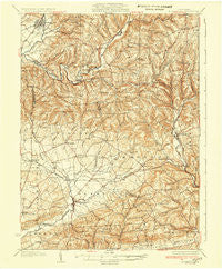 Hughesville Pennsylvania Historical topographic map, 1:62500 scale, 15 X 15 Minute, Year 1935