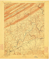 Hummelstown Pennsylvania Historical topographic map, 1:62500 scale, 15 X 15 Minute, Year 1892