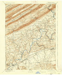 Hummelstown Pennsylvania Historical topographic map, 1:62500 scale, 15 X 15 Minute, Year 1892