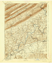 Hummelstown Pennsylvania Historical topographic map, 1:62500 scale, 15 X 15 Minute, Year 1892