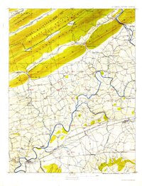 Hummelstown Pennsylvania Historical topographic map, 1:62500 scale, 15 X 15 Minute, Year 1924