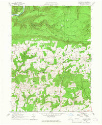 Huntersville Pennsylvania Historical topographic map, 1:24000 scale, 7.5 X 7.5 Minute, Year 1965