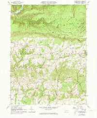 Huntersville Pennsylvania Historical topographic map, 1:24000 scale, 7.5 X 7.5 Minute, Year 1965