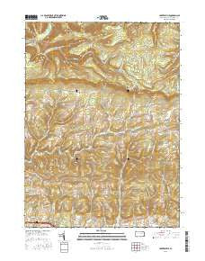 Huntersville Pennsylvania Current topographic map, 1:24000 scale, 7.5 X 7.5 Minute, Year 2016