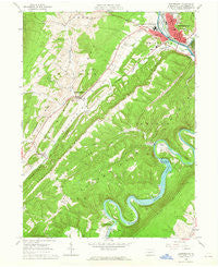 Huntingdon Pennsylvania Historical topographic map, 1:24000 scale, 7.5 X 7.5 Minute, Year 1963