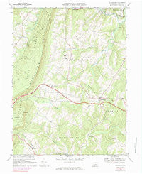 Hustontown Pennsylvania Historical topographic map, 1:24000 scale, 7.5 X 7.5 Minute, Year 1968