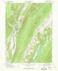 Hyndman Pennsylvania Historical topographic map, 1:24000 scale, 7.5 X 7.5 Minute, Year 1967