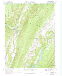 Hyndman Pennsylvania Historical topographic map, 1:24000 scale, 7.5 X 7.5 Minute, Year 1967