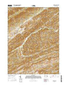 Ickesburg Pennsylvania Current topographic map, 1:24000 scale, 7.5 X 7.5 Minute, Year 2016