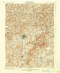 Indiana Pennsylvania Historical topographic map, 1:62500 scale, 15 X 15 Minute, Year 1902