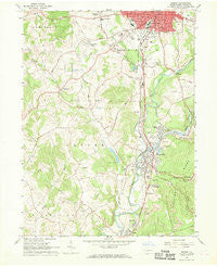 Indiana Pennsylvania Historical topographic map, 1:24000 scale, 7.5 X 7.5 Minute, Year 1963