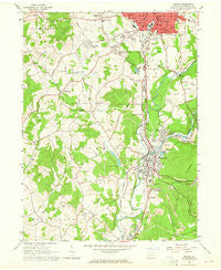 Indiana Pennsylvania Historical topographic map, 1:24000 scale, 7.5 X 7.5 Minute, Year 1963