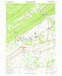 Indiantown Gap Pennsylvania Historical topographic map, 1:24000 scale, 7.5 X 7.5 Minute, Year 1969