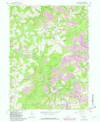 Irvona Pennsylvania Historical topographic map, 1:24000 scale, 7.5 X 7.5 Minute, Year 1959